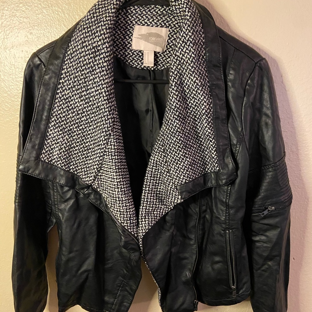 Faux leather Moto jacket